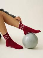 🎀 Ribbon Petal Grip Pilates Socks