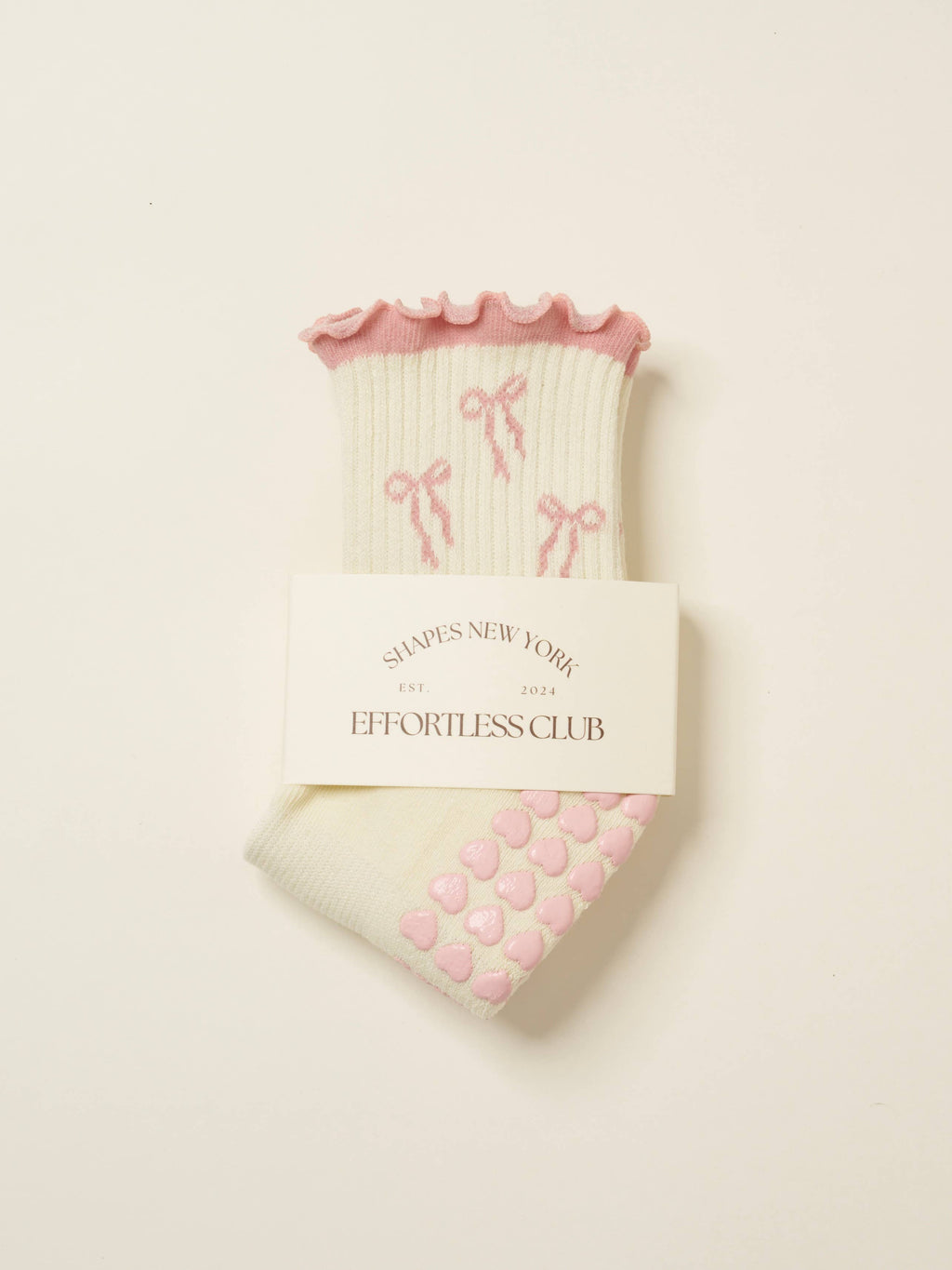 🎀 Bow Ruffle Grip Pilates Socks