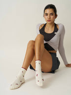 🍒 Little Cherry Petal Grip Pilates Socks